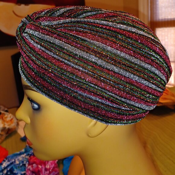 FOR @SORENSANDY - TWO Fun Shiney-Fabric "Cancer" Caps - Picture 3 of 10